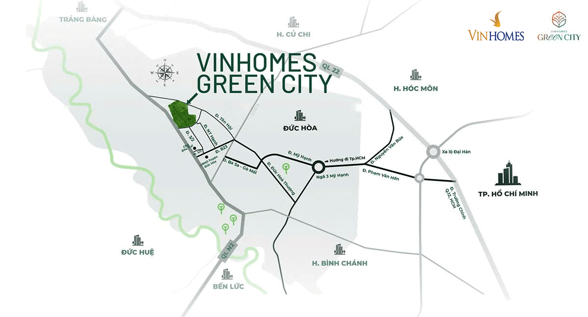 vị trí Vinhomes Green City
